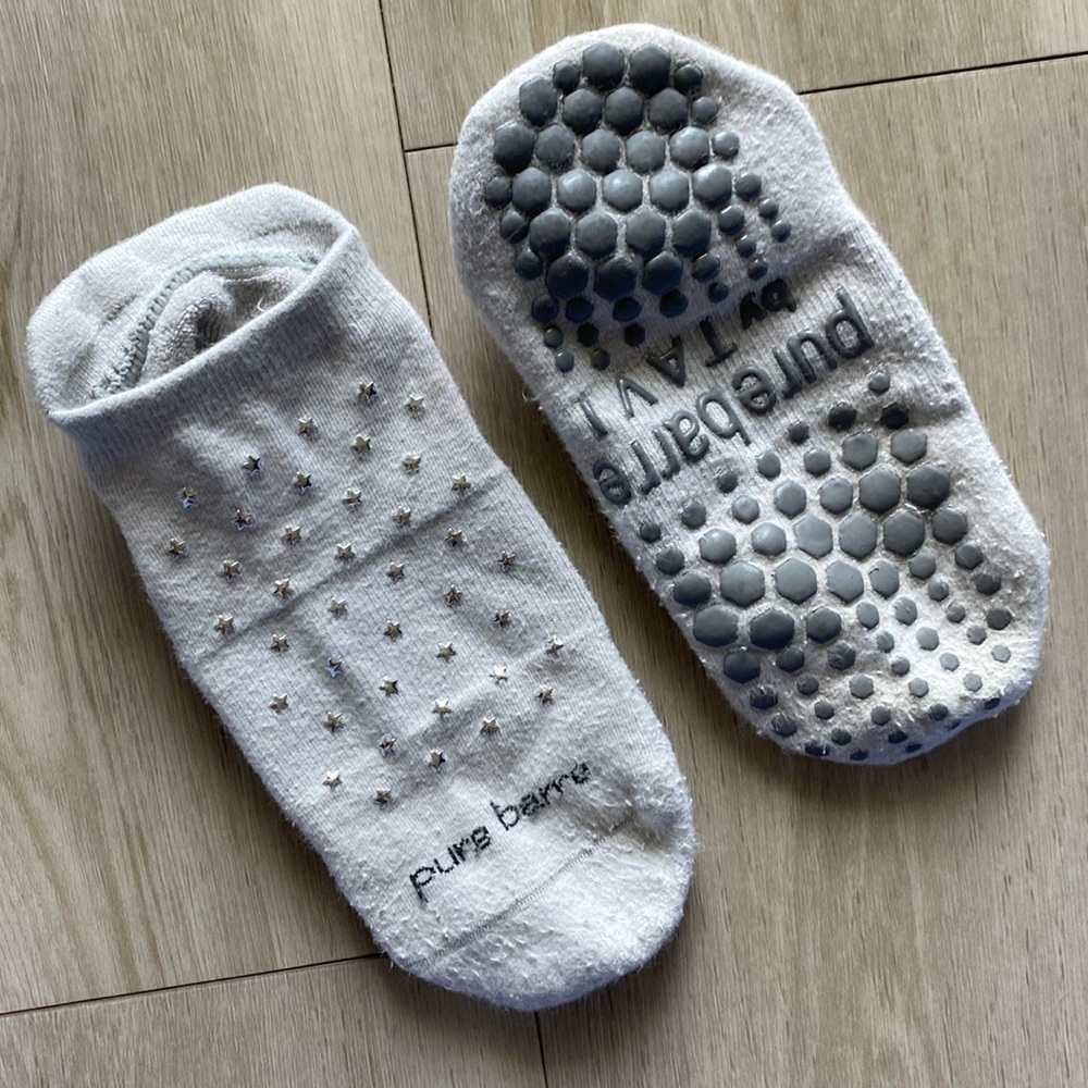 Silver Star Pure Barre by Tavi Sticky Socks